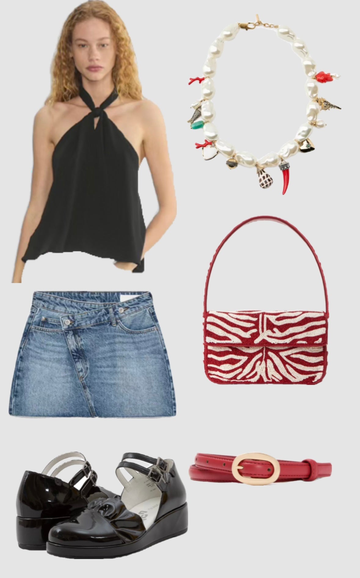 Black Pinterest outfit vision board