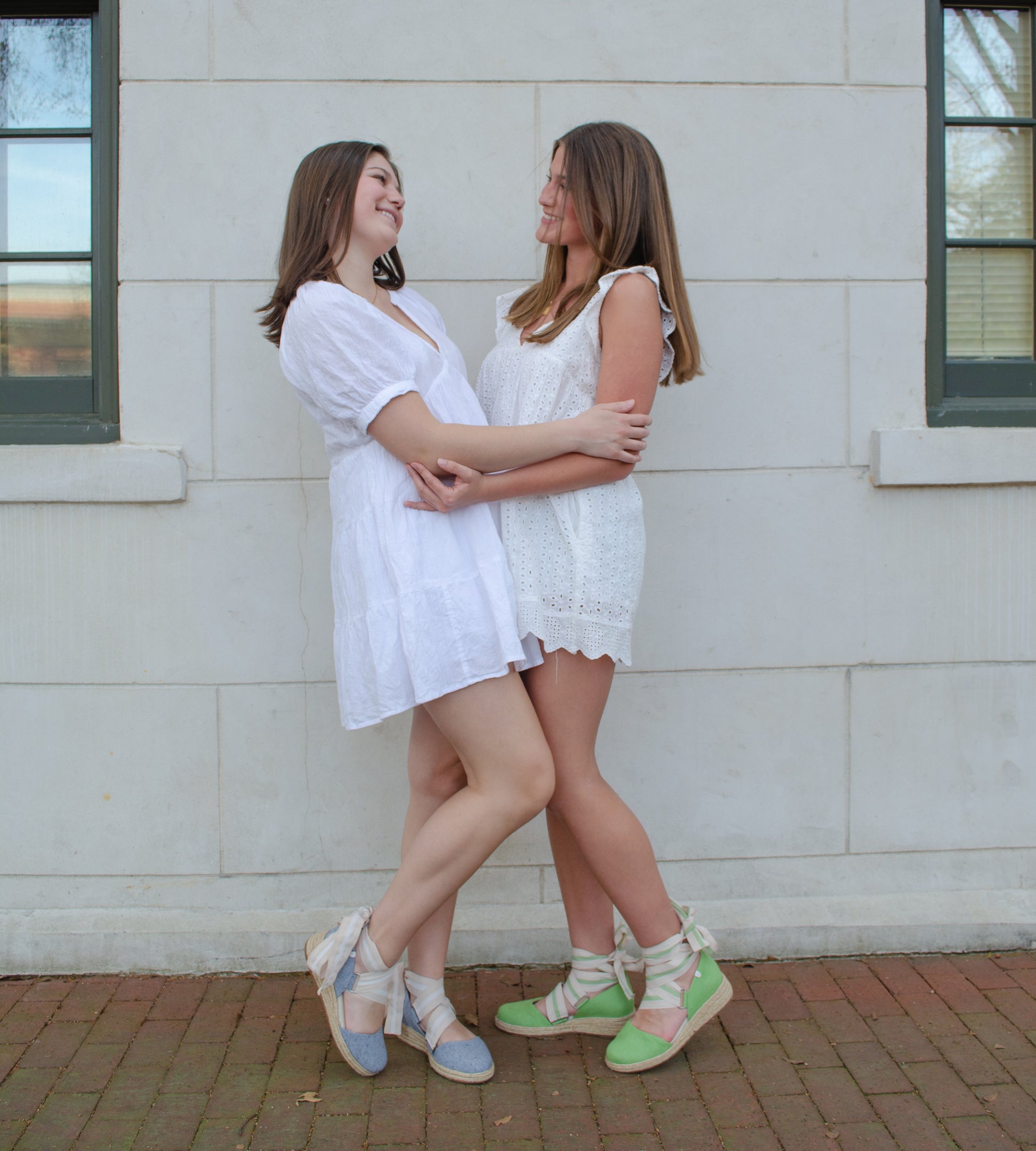 green dress white wedge Green Dress White Wedge Lady Outfit
