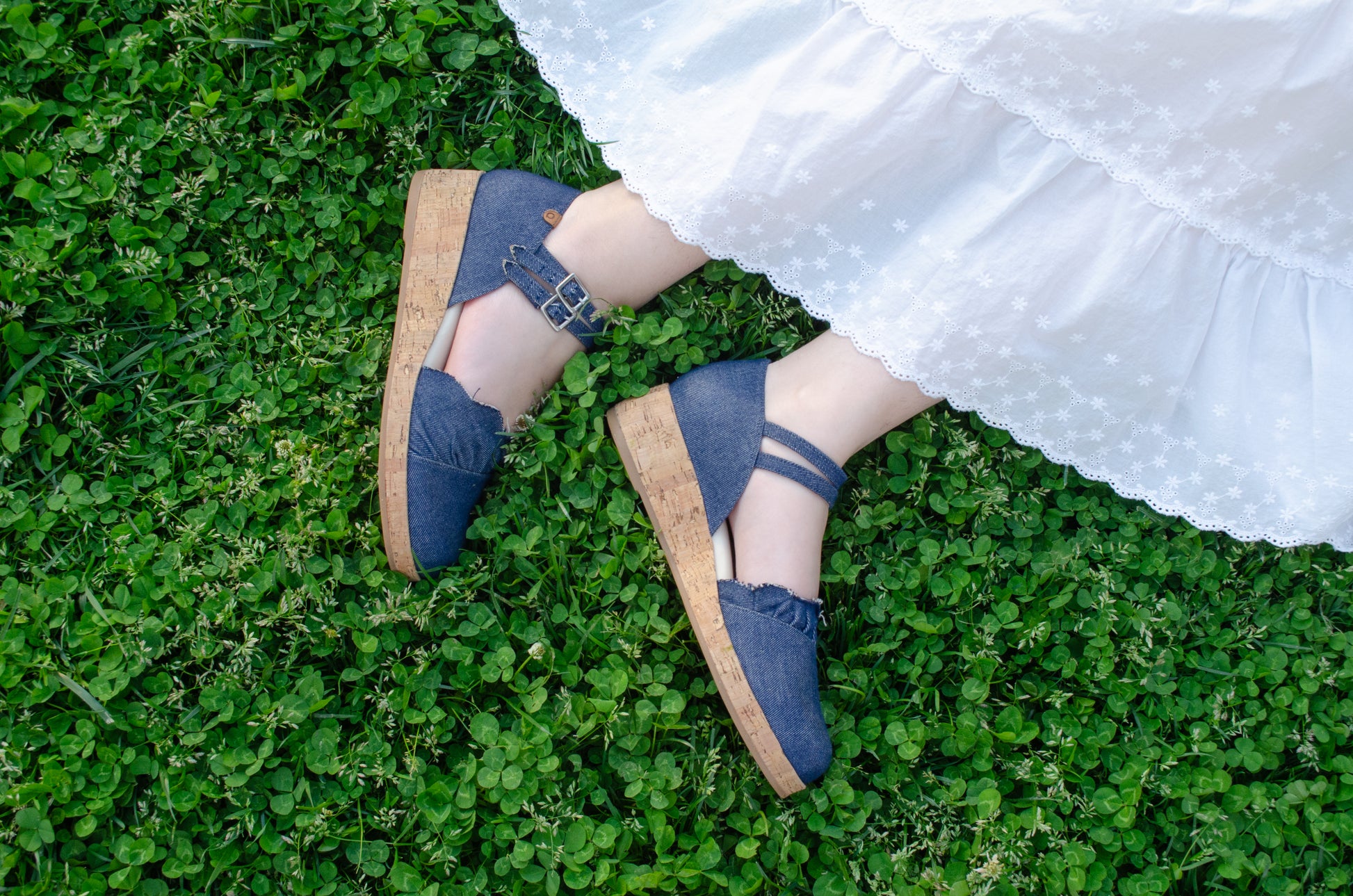 QUADSis Elizabeth Mary Janes Denim Spring 2025